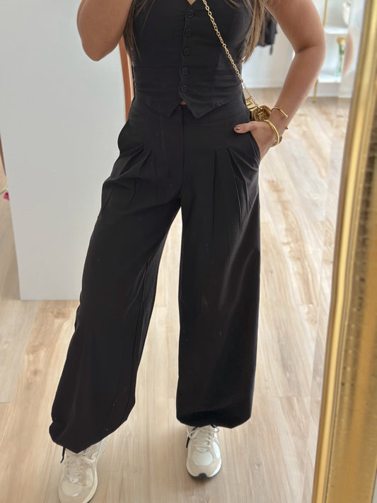 The black tailored balloon or trouser pants PRE ORDER