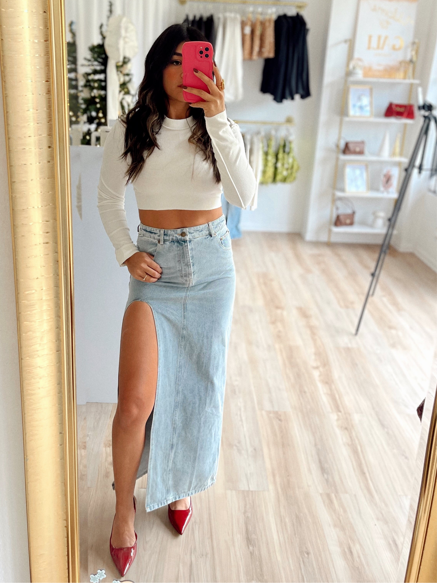 Victoria denim skirt