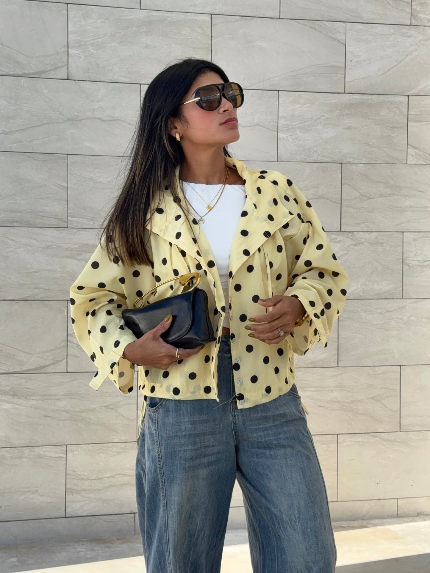The butter polka dot jacket