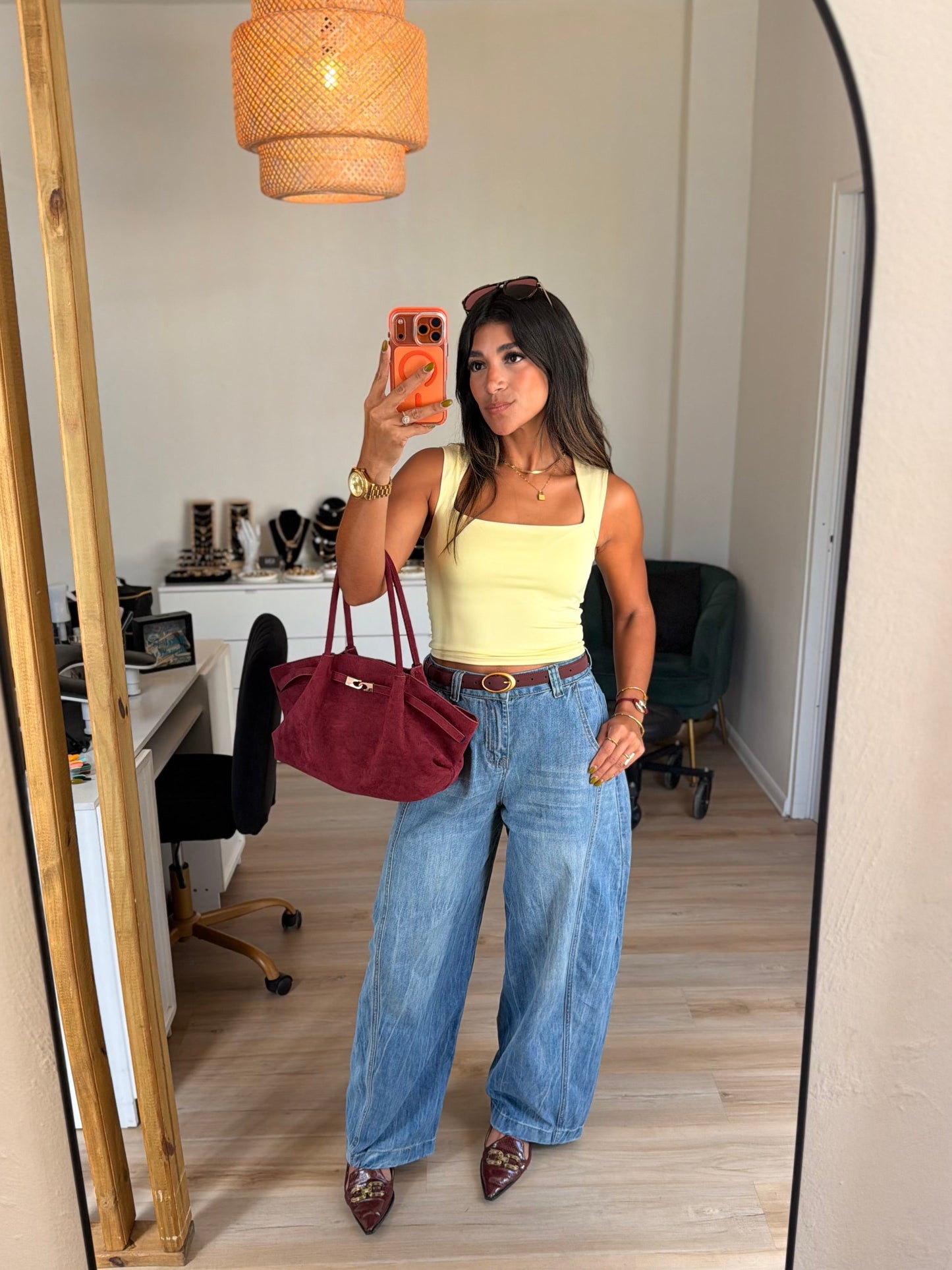 The creamy baggy barrel denim PRE ORDER