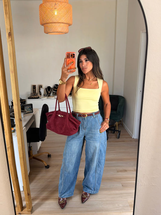 The creamy baggy barrel denim PRE ORDER