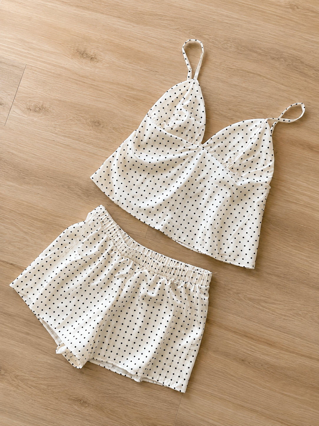 The Dot Affair Satin Shorts