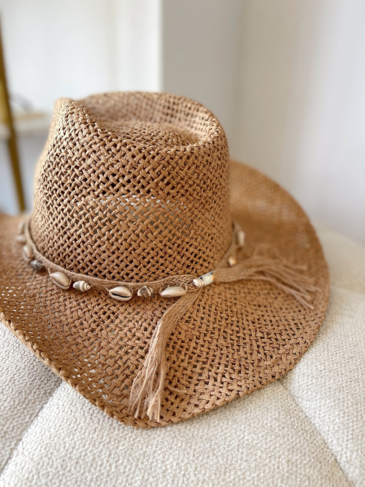 Khaki cowboy hat