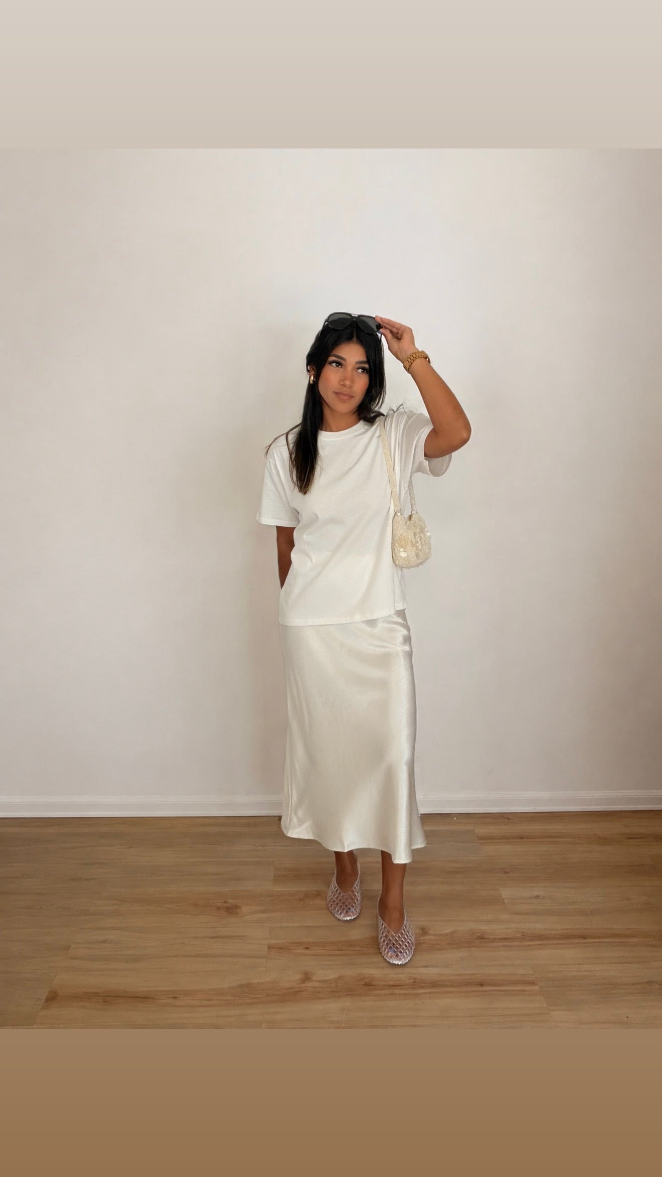 The Bianca Satin Skirt