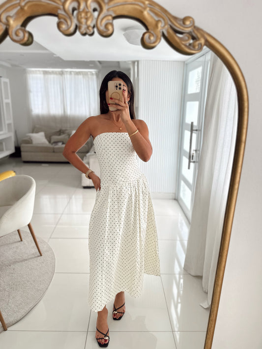 Polka dot lady dress