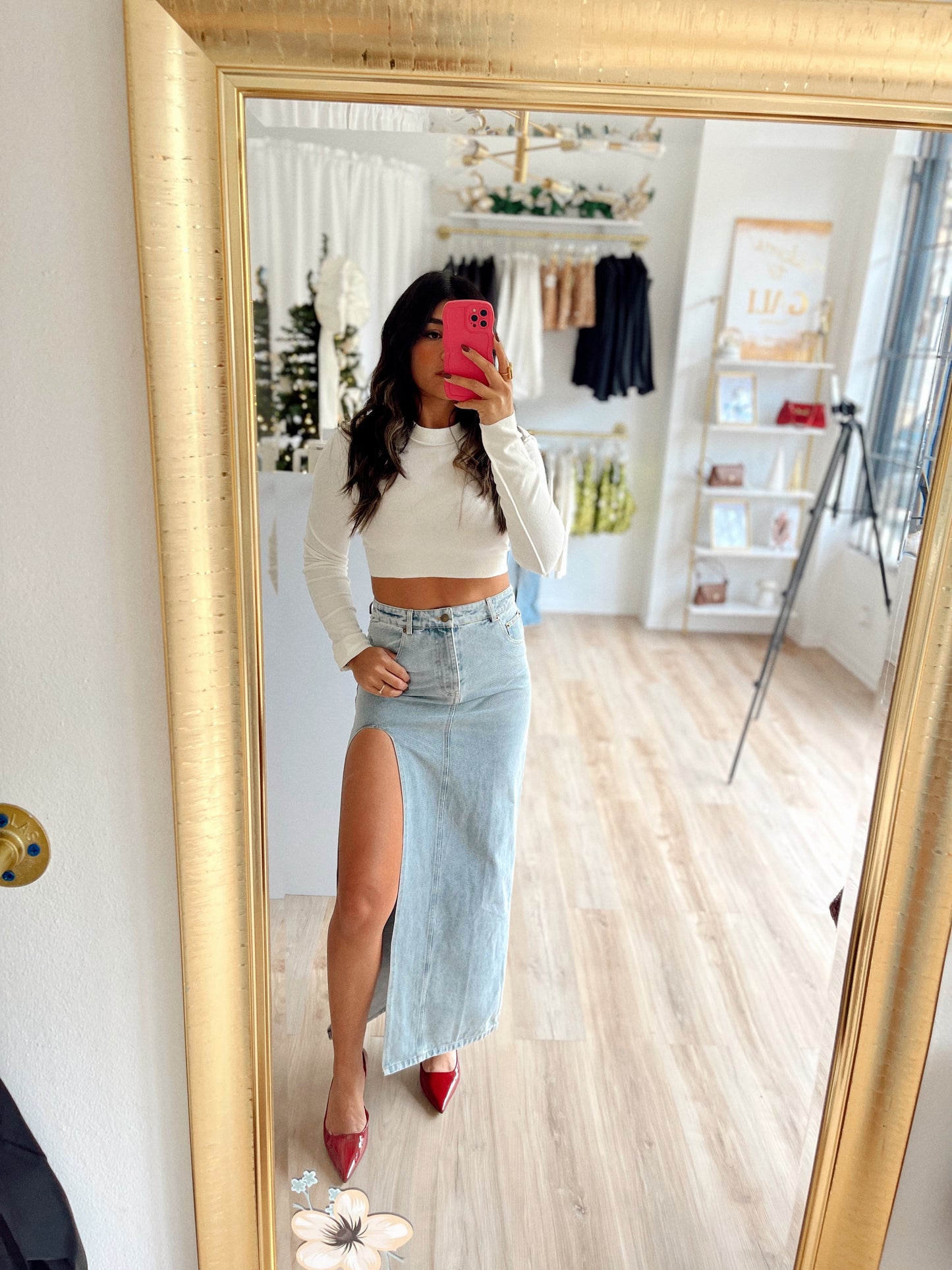 Victoria denim skirt