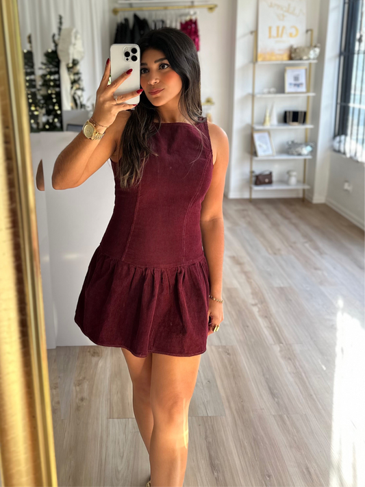 Burgundy flawless dress