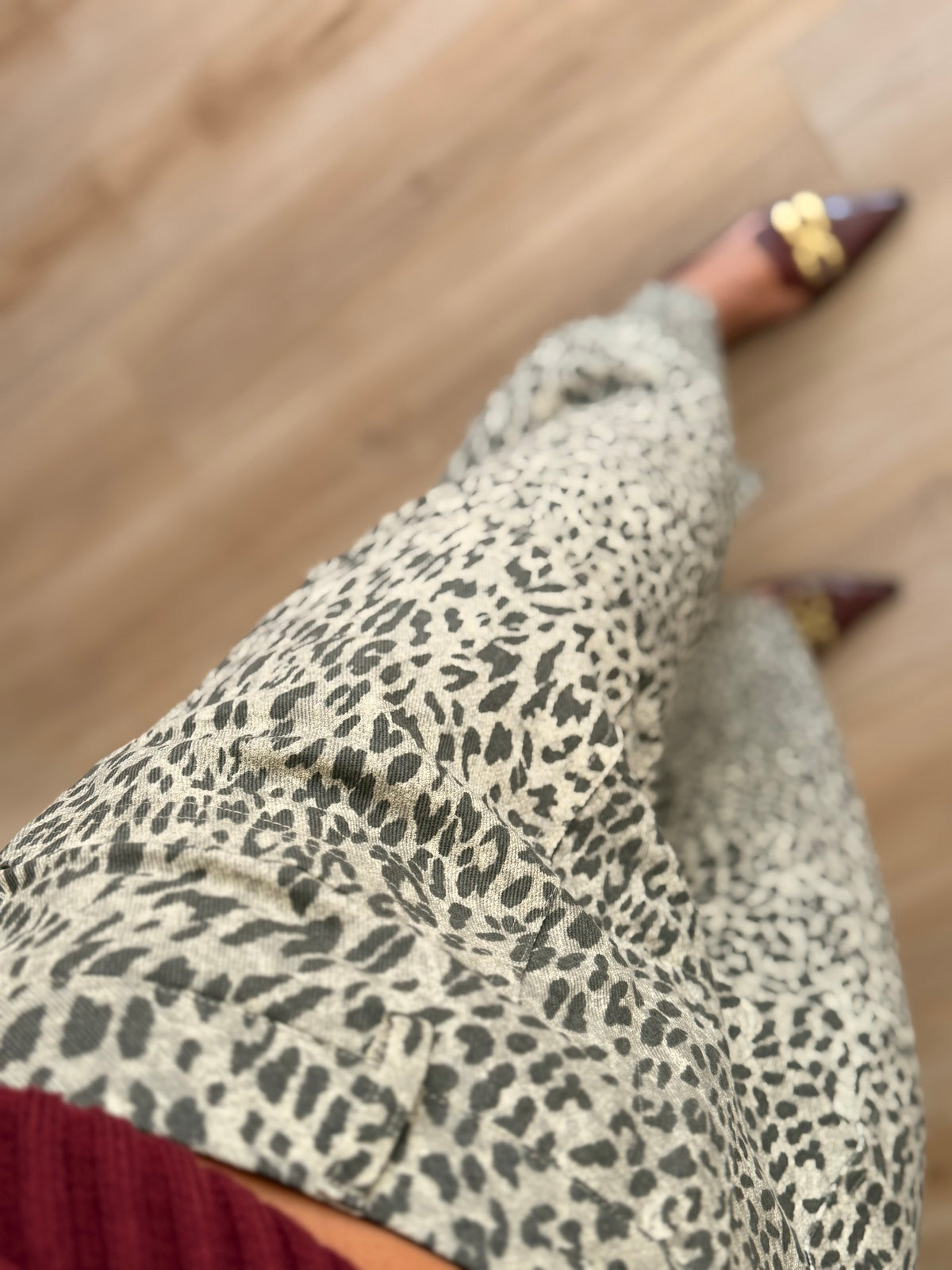 The Leopard Barrel Pants