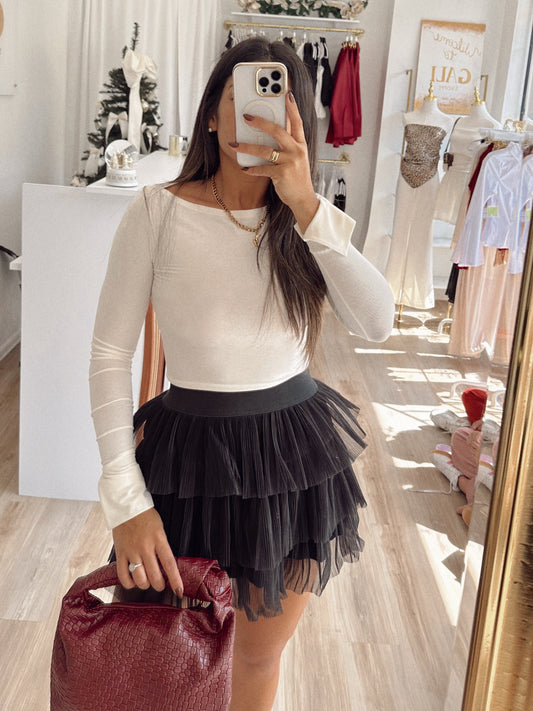 Glamy tulle skirt