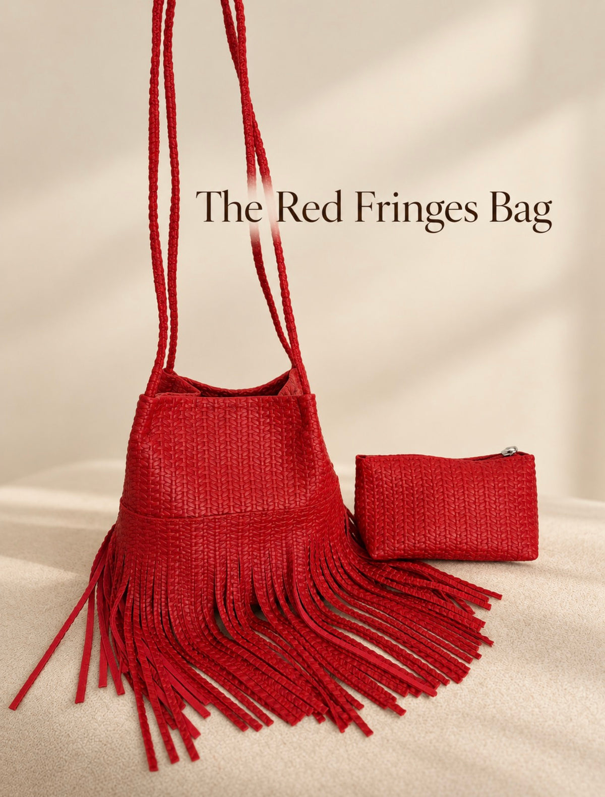 The Red Fringes Bag